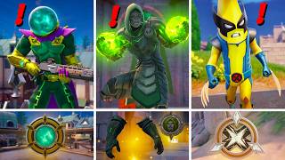 Fortnite Season 4  All Bosses Mythic Powers Medallions [upl. by Alleunamme]