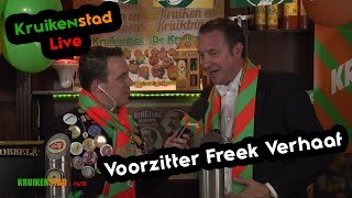 Kruikenstad Live  Voorzitter Freek Verhaaf  KruikenTv [upl. by Auqeenahs875]