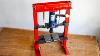 How To Make Hydraulic Press Machine  DIY Mini Hydraulic Press  Without Welding [upl. by Thorrlow70]