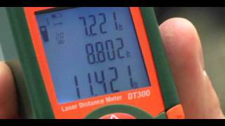 How to Use the Extech DT300 Laser Distance Meter [upl. by Silyhp]