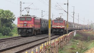 HIGH SPEED PERFECT CROSSING TRAINS  DIESEL TRAINS amp ELECTRIC TRAINS  INDIAN RAILWAYS [upl. by Enelrahc]