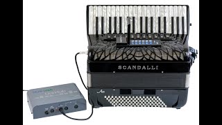 Scandalli Air MIDI Accordion Musictech Digibeat  Built in Sounds amp Rhythms Electronic Bass Sounds [upl. by Acinorrev76]