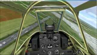 FSX A2A P40BII Takeoff Touch and Go Landing [upl. by Brodsky609]