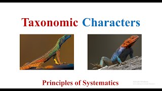 Taxonomic Characters [upl. by Ailana869]