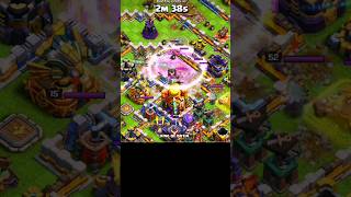 Town Hall 16 vs Battle BlimpSuper Archer Attack youtubeshorts clashofclans shortsviral shorts [upl. by Atiugal]