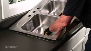 Howto Install a Stainless Steel DropIn Sink  Moen Installation Video [upl. by Nitsreik]