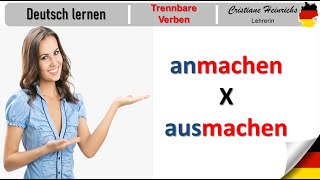 Vídeo Aula de Alemão anmachen X ausmachen [upl. by Peedus516]