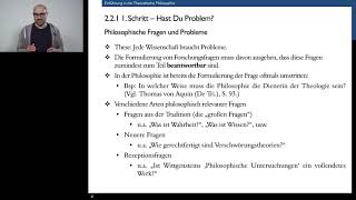 Theoretische Philosophie Philosophische Methodologie Argumentationstheorie und Logik 1 Video [upl. by Edana]