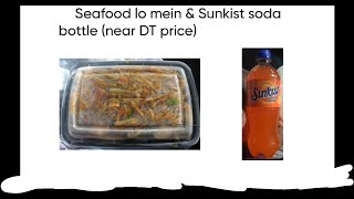 CNY 2 items seafood lo mein amp Sunkist soda near DT price [upl. by Chlores300]