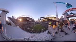 Experience Seahawks Gameday at CenturyLink Field in 360 [upl. by Eitsrik]