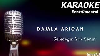 Karaoke Damla Arıcan Geleceğin Yok Senin [upl. by Ilam]