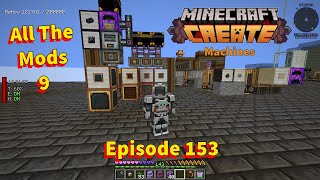 ATM9 All The Mods 9 Episode 153 Create Automating Andesite Brass copper amp train Casing [upl. by Aileve]