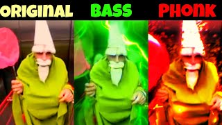 The Green Wizard Gnome Original vs Bass vs Phonk part 2 [upl. by Rustin922]