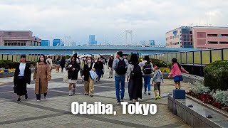 Futuristic Odaiba  Walking Tour Fuji Television  Gundam Tokyo 4K 60 FPS  Japan [upl. by Manley]