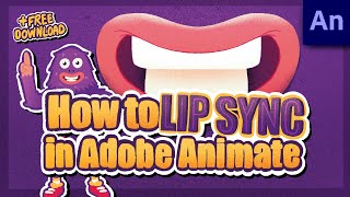 How to Lip Sync  Adobe Animate 2021 [upl. by Barbour]