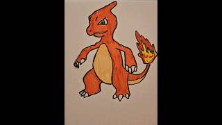 How To Draw Charmeleon pokemon charmeleon drawing art draw supacooldrawing youtubeshorts [upl. by Mchale]