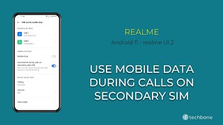 How to Use Mobile Data during Calls on Secondary SIM  realme Android 11  realme UI 2 [upl. by Sinylg926]