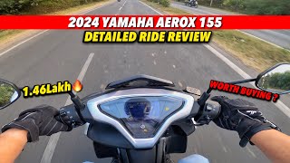 2024 Yamaha Aerox 155 Ride Review  Worth Buying sports scooter for Indian Roads [upl. by Millan]