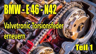 BMW E46 N42 Torsionsfeder erneuern Teil 1 [upl. by Aihsila]