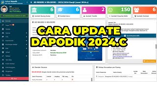 CARA UPDATE APLIKASI DAPODIK 2024B KE VERSI DAPODIK 2024C  CARA PERBAHARUI APLIKASI DAPODIK 2024C [upl. by Lemhaj344]