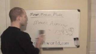 Pre Algebra Lesson Mean Median and Mode [upl. by Vokaay]