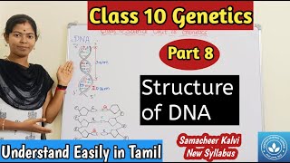 Structure of DNA Class 10 Science Unit 18 Genetics [upl. by Siekram631]