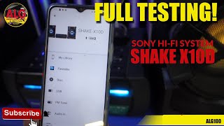 Sony Hifi System Shake X10D functions and features testing [upl. by Mighell]