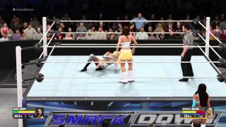 WWE 2K16 Smackdown Mickie James vs Michelle Mccool [upl. by Eirolam]