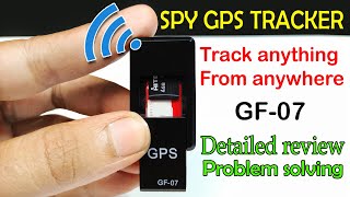 Spy GPS tracker GF07 detailed review [upl. by Heydon150]