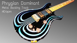 Metal Backing Track 140bpm  Phrygian Dominant [upl. by Zeiler]