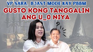 VP SARA B3ĀST MODE KAY PBBM quotGUSTO KONG TANGGALIN ANG U0 NIYAquot [upl. by Dolly240]