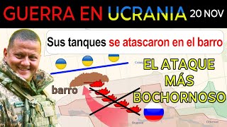 20 Nov OOOPS Los tanques rusos SE ATASCAN en el BARRO frente a los ucranianos  Guerra en Ucrania [upl. by Niggem375]