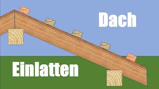 Dachlatten einteilen  Berechnung der Anzahl und Abstände der Dachlatten [upl. by Aneerak752]