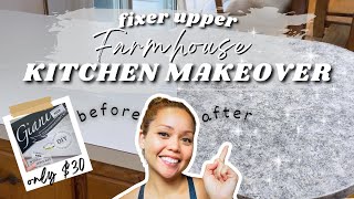 DIY GIANI WHITE DIAMOND PAINT KIT RESULTS  FAUX GRANITE  BUDGET COUNTERTOP MAKEOVER [upl. by Roice]