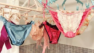 Wash and Dry  Hanging Underwear Clip Rack 5  Lingerie Underwear Collection  SIDETIE STYLE [upl. by Anailil]