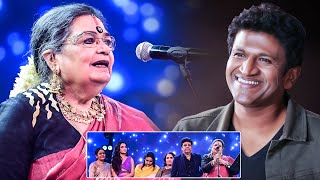 Pop singer Usha Uthups hearttouching tribute to Puneeth Rajkumar at South Movie Awards [upl. by Nairad3]