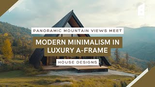 Panoramic Mountain Views Meet Modern Minimalism in Luxury AFrame House Designs [upl. by Marcelline]