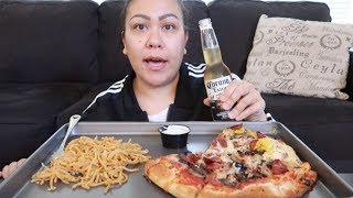 PIEOLOGY PIZZA  GARLIC NOODLES  MUKBANG EATING SHOW [upl. by Vivl]