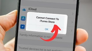 Cannot Connect to iTunes Store  How to fix iTunes store not connecting Working iPhone  iPad iOS [upl. by Nnylirret526]