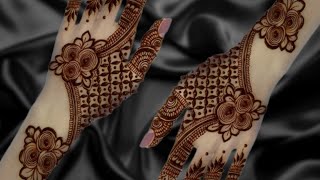 Back Hand Mehndi Design For Begginer ll Easy Arabic Mehndi Design For Front Hands ll Easy Latest [upl. by Dotti593]