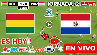 Bolivia vs Paraguay EN VIVO donde ver y a que hora juega Jornada 12 Eliminatorias Conmebol 2024 [upl. by Aranat465]