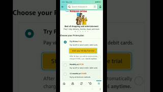 amazon prime 30 days free trial कैसे activate करें viralvideo [upl. by Nosinned]