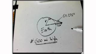 radius of earth book trig problem [upl. by Annavoeg]