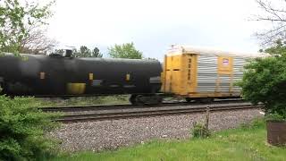 BNSF 7233 East in Wyanet IL 5224 [upl. by Yraeht]