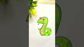 easy kids drawing 🐍 shortvideo funny comedy fun drawing easy kids artyoutubeshortsyt new [upl. by Ailin458]