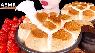 ASMR MUKBANG｜NUTELLA SMORES DIP STRAWBERRY CHOCOLATE 누텔라 스모어딥 딸기 초콜릿 마시멜로 EATING SOUNDS 먹방 [upl. by Durer]