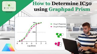 How to easily calculate the IC50 of a drug using Graphpad Prism IC50 drug pharmacology graphpad [upl. by Airalav]