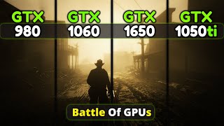 GTX 1050 Ti vs GTX 1650 vs GTX 1060 vs GTX 980  Battle Of Nvidia GPUs [upl. by Hobie]