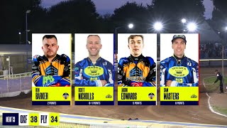 Heat 13  Oxford vs Plymouth  CAB Direct Championship  OXFORD SPEEDWAY TV 2024 [upl. by Fendig278]