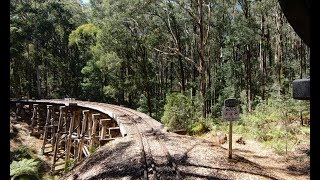 Australia’s Puffing Billy Railway 2019 – Driver’s Eye View  Lakeside to Gembrook [upl. by Enitsirhc290]